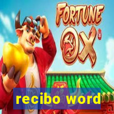 recibo word